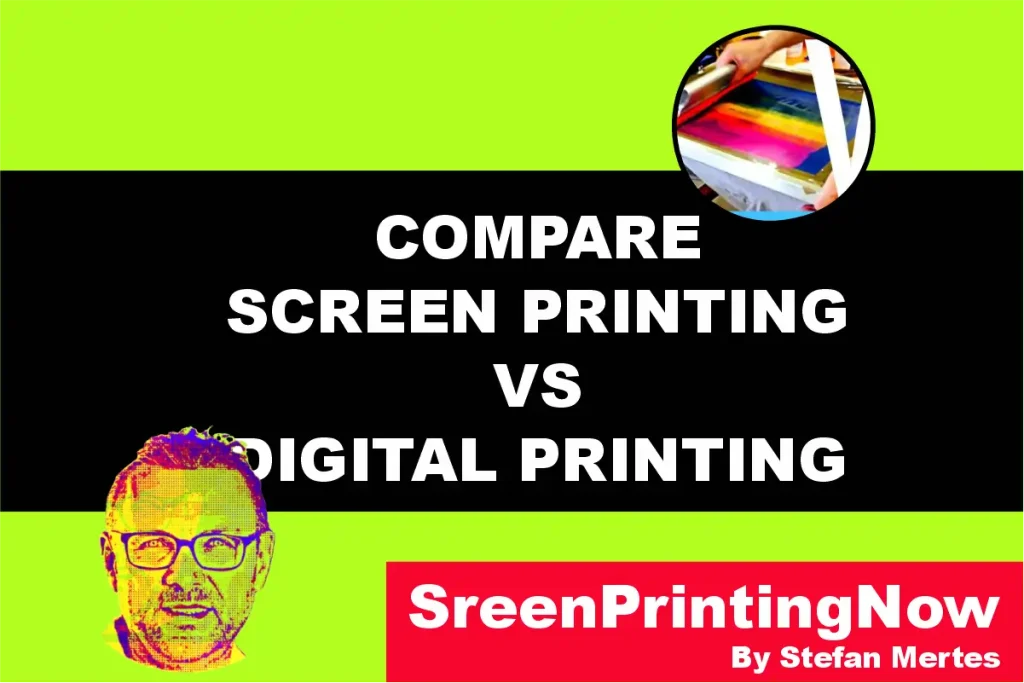 Compare Screen Printing vs Digital Printing by screenprintingnow