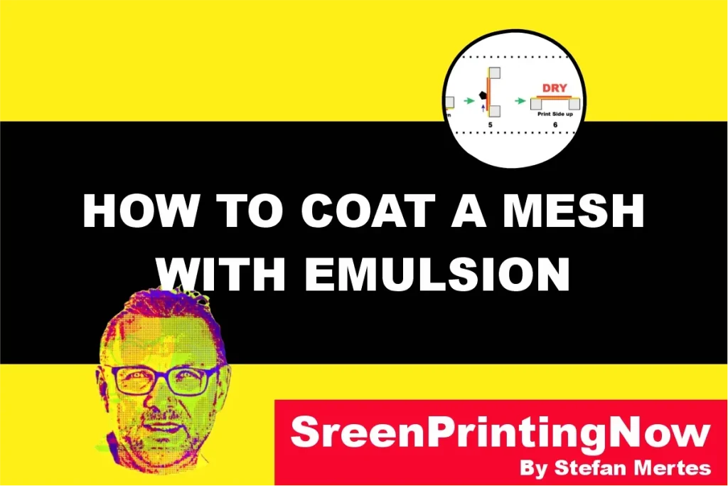 How to coat a mesh with emulsion by screenprintingnow