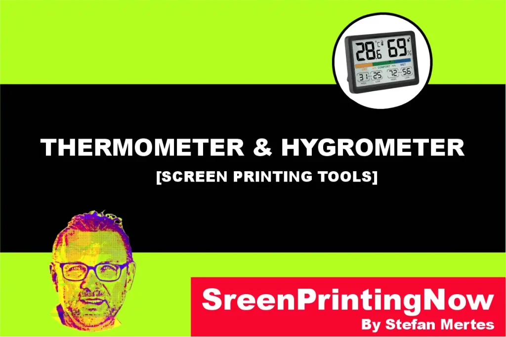 Hygrometer Gauge Temperature and Humidity Monitor for screen printer by screenprintingnow