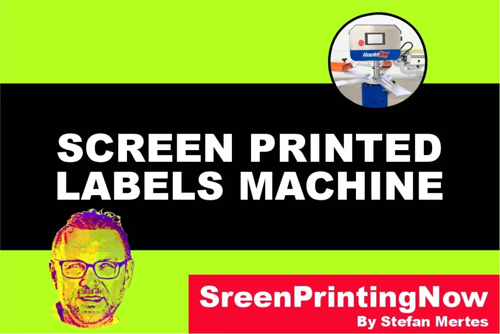 Screen Printed Labels Machine by screenprintingnow