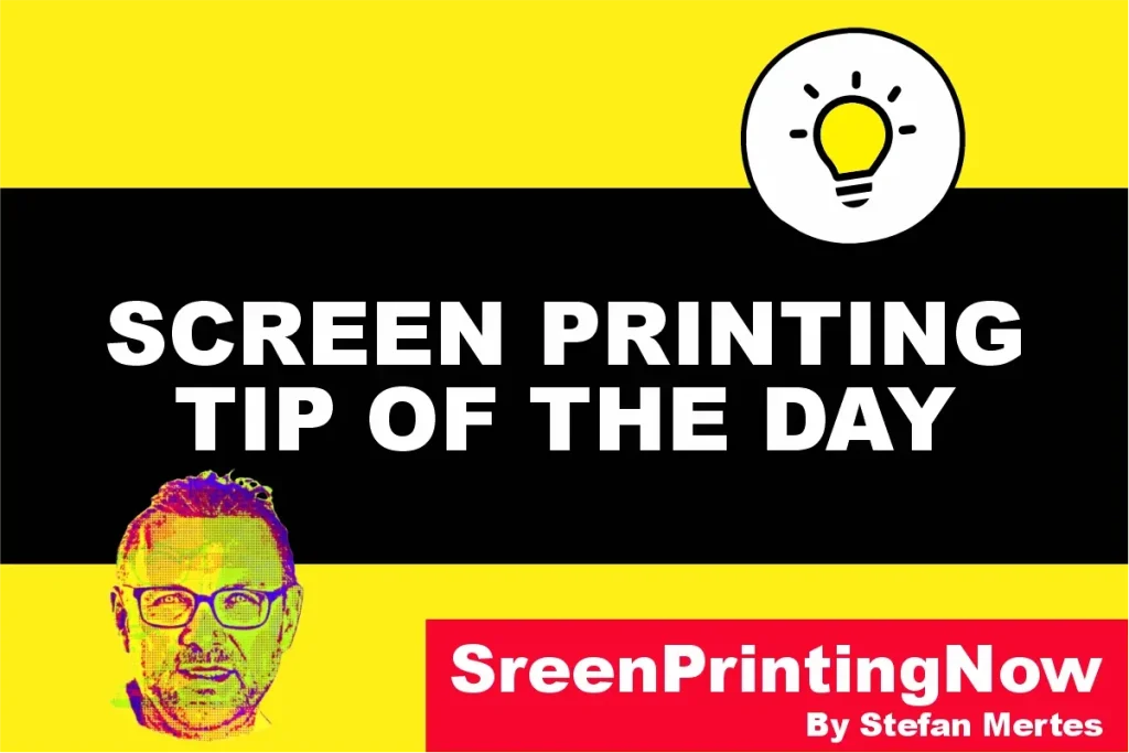 Screen printing Tip of the Day tape your squeegee by screenprintingnow