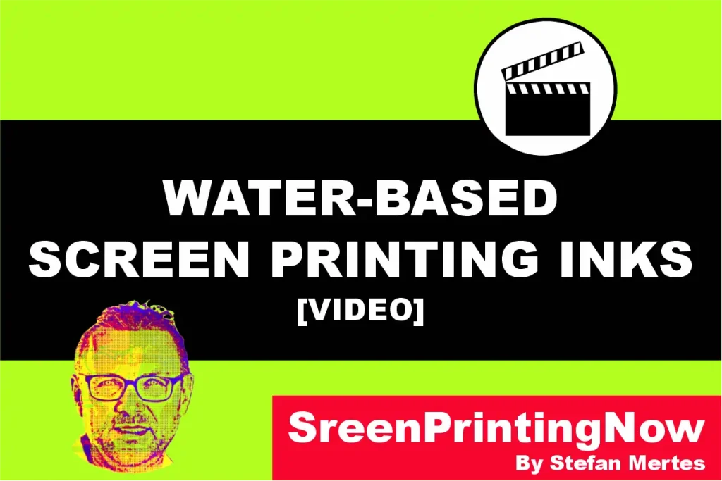 Water based screen printing inks video Screen Printing by screenprintingnow
