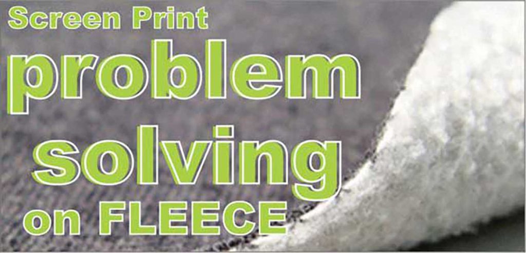 Tips for screen printing on fleece
