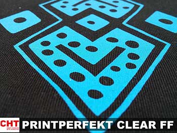 PRINTPERFEKT CLEAR FF water-based printing ink from CHT
