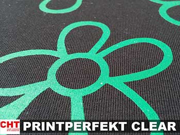 PRINTPERFEKT CLEAR water-based printing ink from CHT
