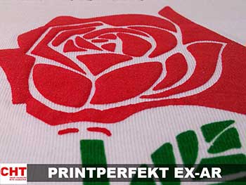 CHT PRINTPERFEKT EX-AR Puff Ink for screen printing
