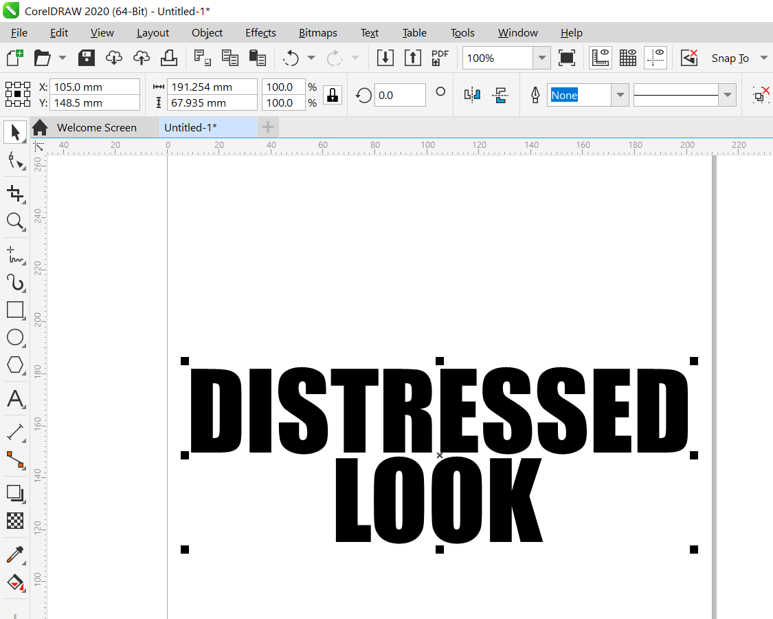 Distressed Look Letter Distressed Look Letter