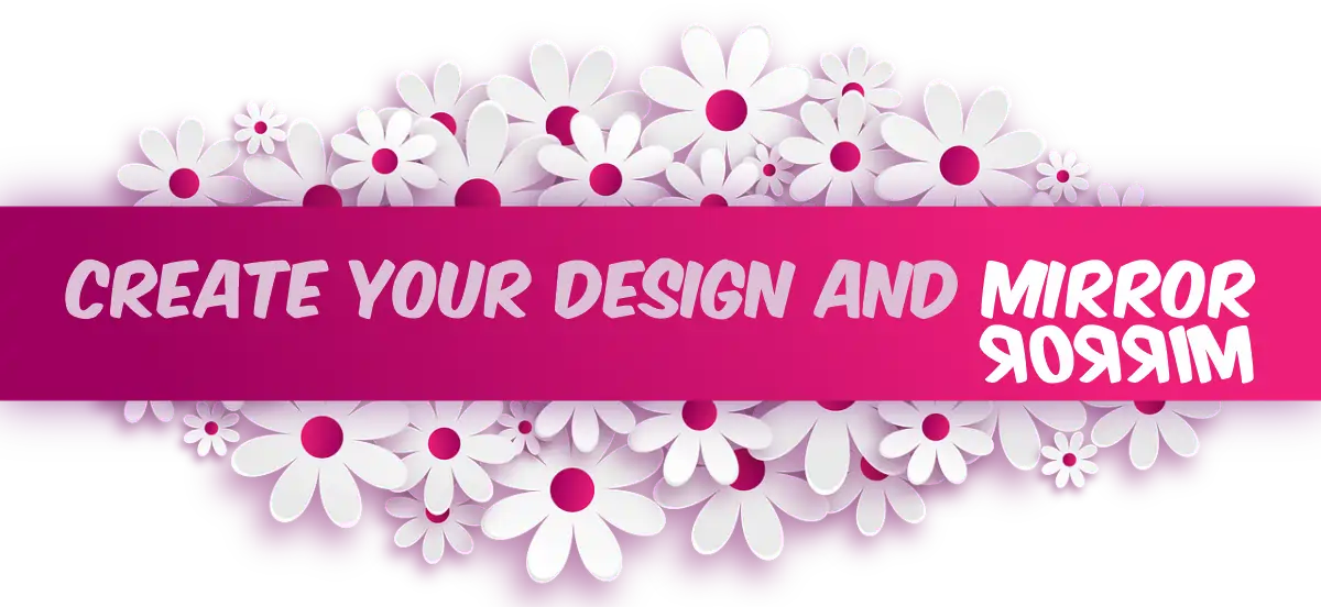 Create and mirror your design for DTF printing