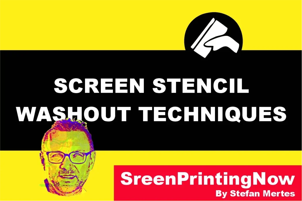 Screen Stencil Washout Techniques by screenprintingnow