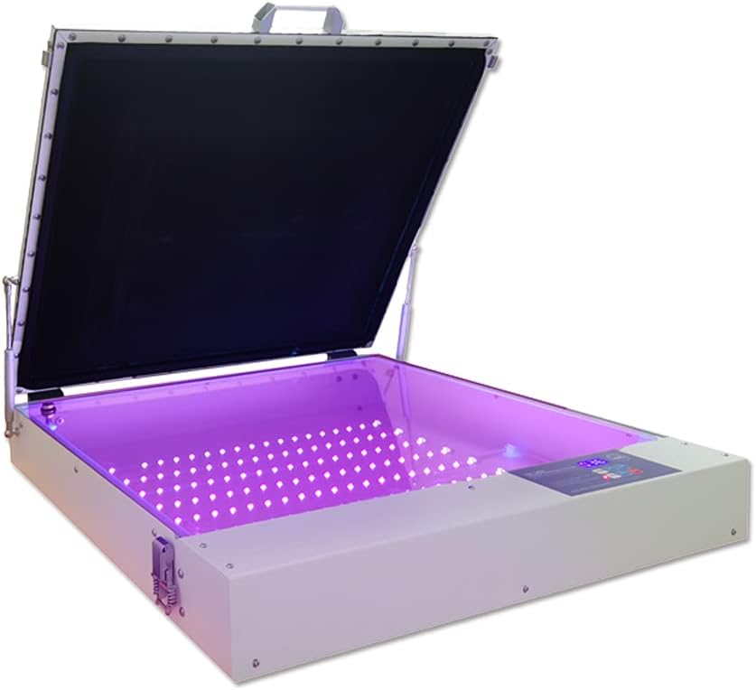 exposure unit with vacuum and timer for screen printer by screenprintingnow