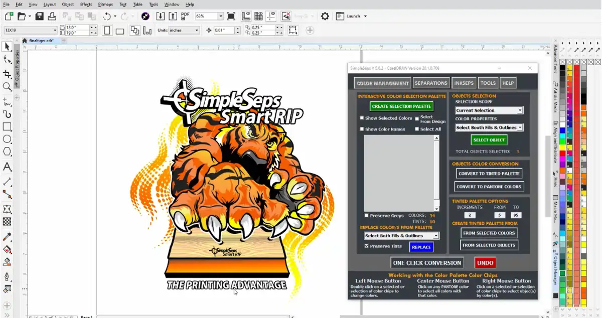 simpleseps spot colour separation plugin for coreldraw