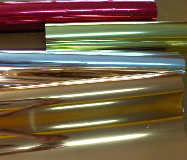 Various Metallic Foil Rolls by ScreenPrintingNow Various metallic foil rolls by ScreenPrintingNow