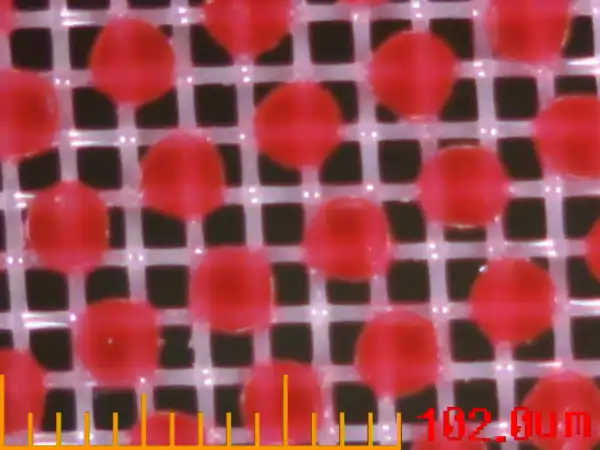 very small emulsion dots on the mesh very good exposure by screenprintingnow very small emulsion dots on the mesh very good exposure by screenprintingnow