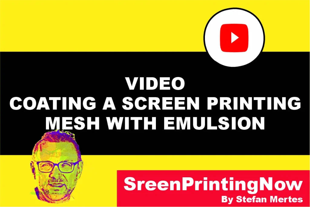Coating a Screen Printing Mesh with Emulsion Screen Printing in one Minute by screenprintingnow