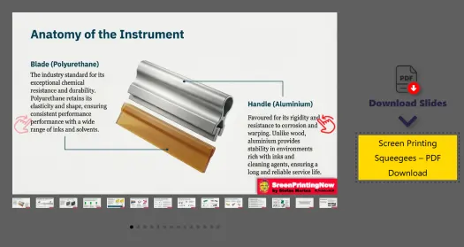 Comprehensive Guide to Screen Printing Squeegees slide animation preview