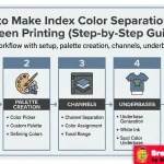 How to Make Index Color Separations for Screen Printing infographic