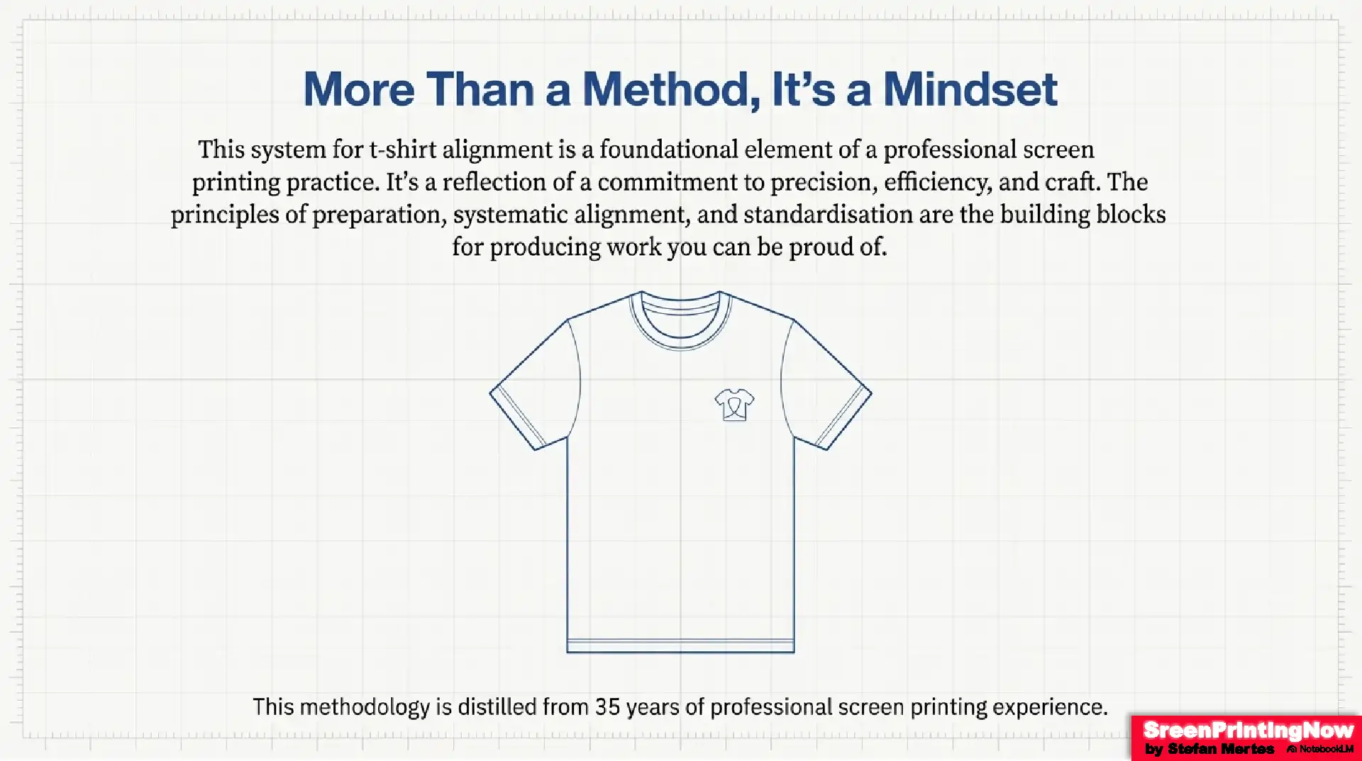 Line Up T Shirts for Screen Printing Shirt Placement Fact Sheet 14 Building a professional screen printing practice: Adopting a mindset of precision and efficiency to deliver consistent, high-quality results you can trust.
