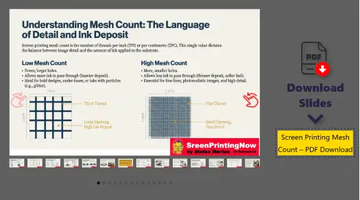 mesh count slide show preview