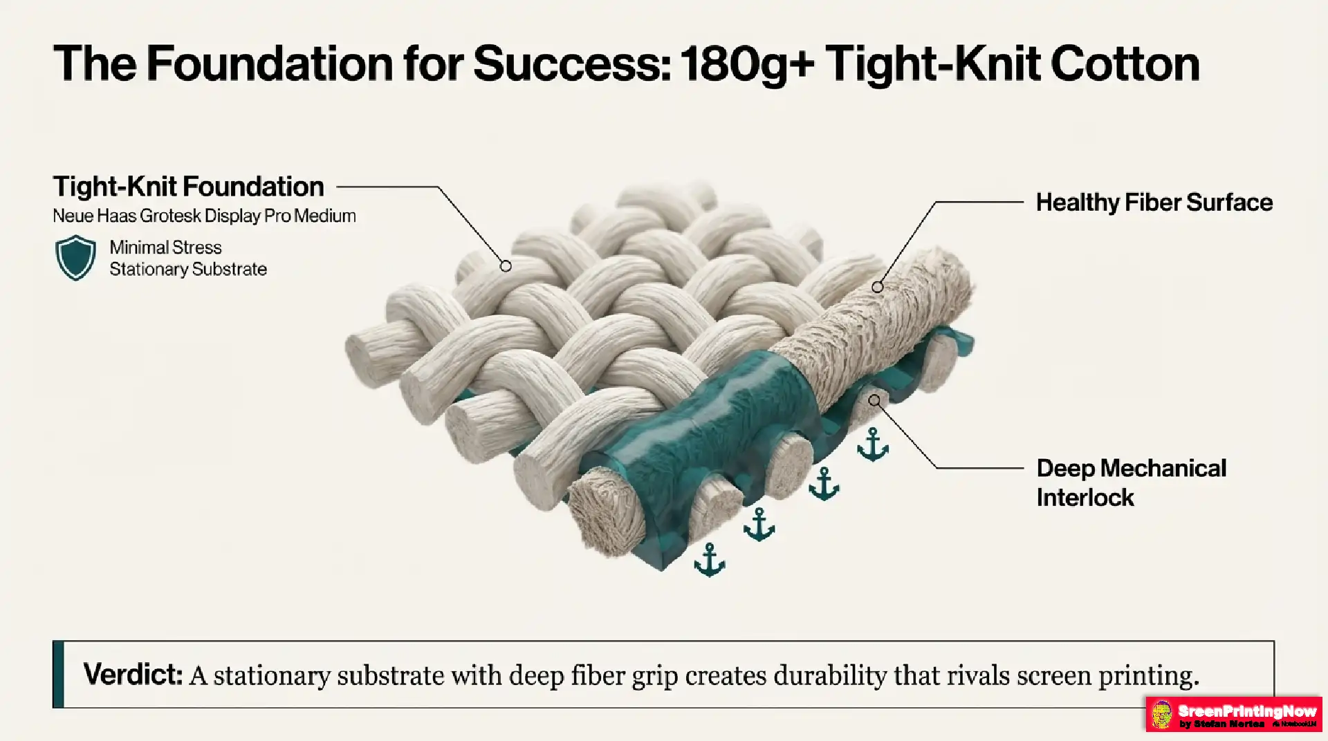 the dtf print been prefect so why did it fail slide 5 DTF success on 180g+ tight-knit cotton: Explaining how deep mechanical interlock and a healthy fiber surface create durability comparable to screen printing
